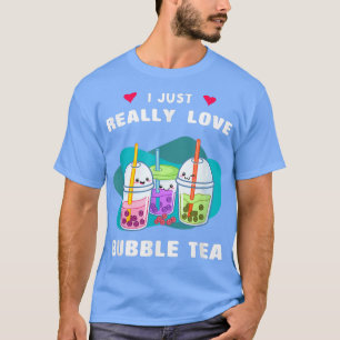 Camiseta Kawaii Me Encanta El Té De Burbujas Funny Boba Tea