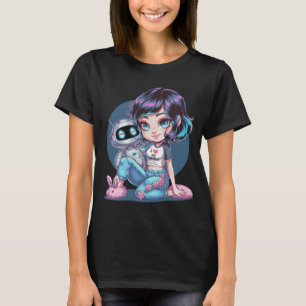 Camiseta Kawaii Me encanta mi chatbot Ai compañero lindo BF