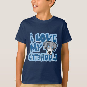 Camiseta Kawaii mi Catahoula niño de I amor