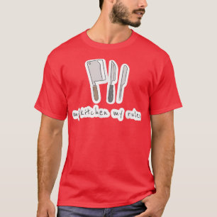 Camiseta Kawaii Mi Cocina Mis Reglas Comida Graciosa Pun Lo