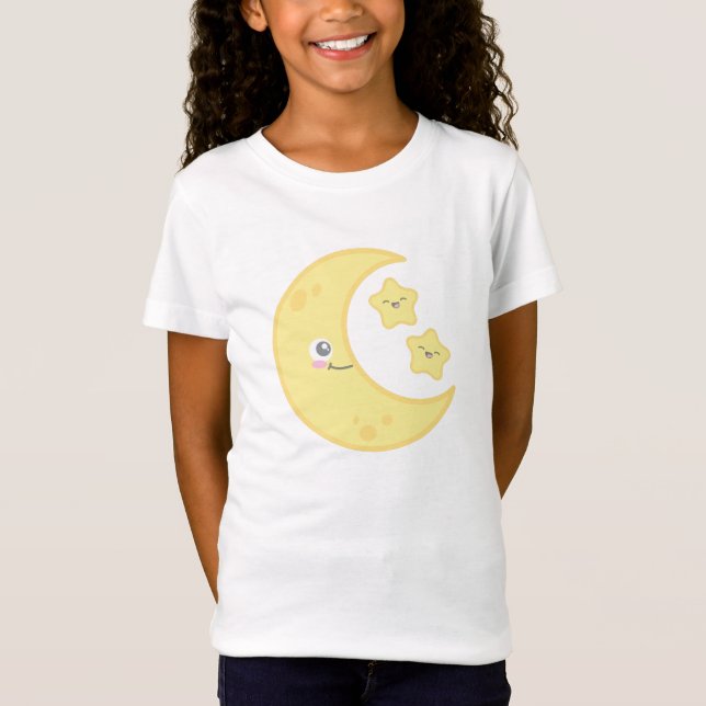 Camiseta Kawaii Moon y Stars Clothing (Anverso)