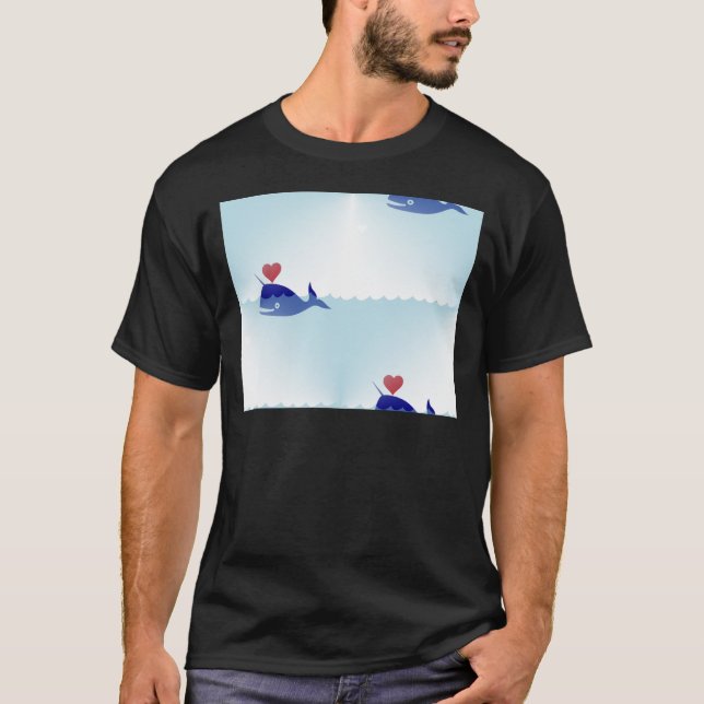 Camiseta kawaii narwhal (Anverso)