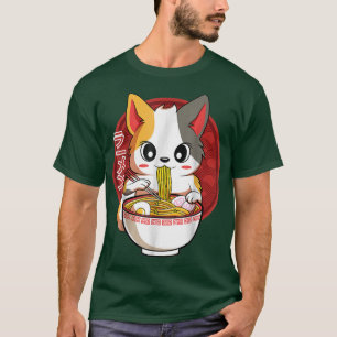 Camiseta Kawaii Neko Cats Regalo de fideos de Ramen japonés