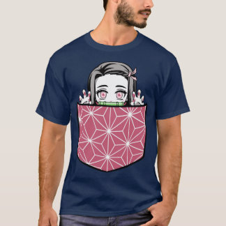 Camiseta Kawaii Nezuko En Mi Bolsillo