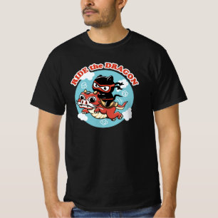 Camiseta Kawaii Ninja Cat   Pasar Por El Dragón