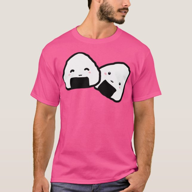 Camiseta Kawaii Onigiri Duo (Anverso)