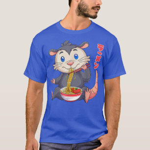 Camiseta Kawaii Opossum Ramen Noodles Japoneses Anime