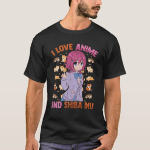 Camiseta Kawaii Otaku - Amo A Anime Y Shiba Inu - Cute M