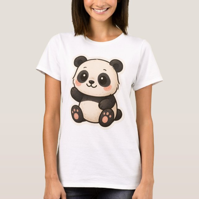 Camiseta Kawaii Panda (Anverso)