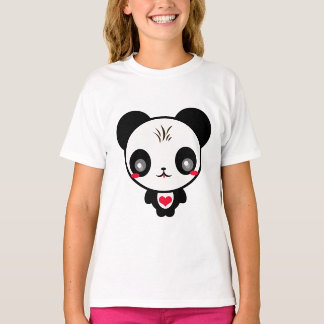 Camiseta Kawaii Panda Bear (Anverso)