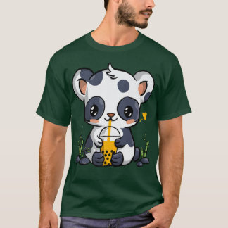 Camiseta Kawaii Panda Boba Bbble Tea Drinker Anime Gift Gi