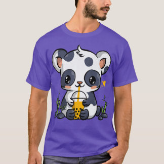 Camiseta Kawaii Panda Boba Bbble Tea Drinker Anime Gift Gi