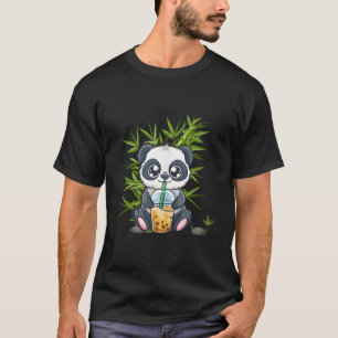 Camiseta Kawaii Panda Bubble Boba Tea Otaku Anime japonés