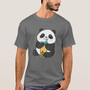 Camiseta Kawaii Panda Burbble Tea Mile Cute Anime Japonés B