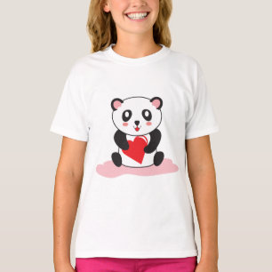 Camiseta Kawaii Panda de los chicas - Tee de regal