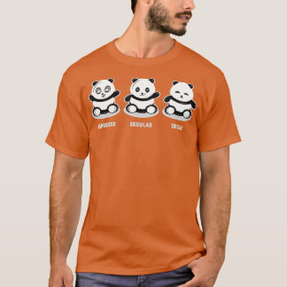 Camiseta Kawaii Panda Lleva Completo Café Espresso Regular