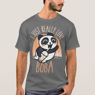 Camiseta Kawaii Panda Me Encanta Realmente El Anim Japonés 