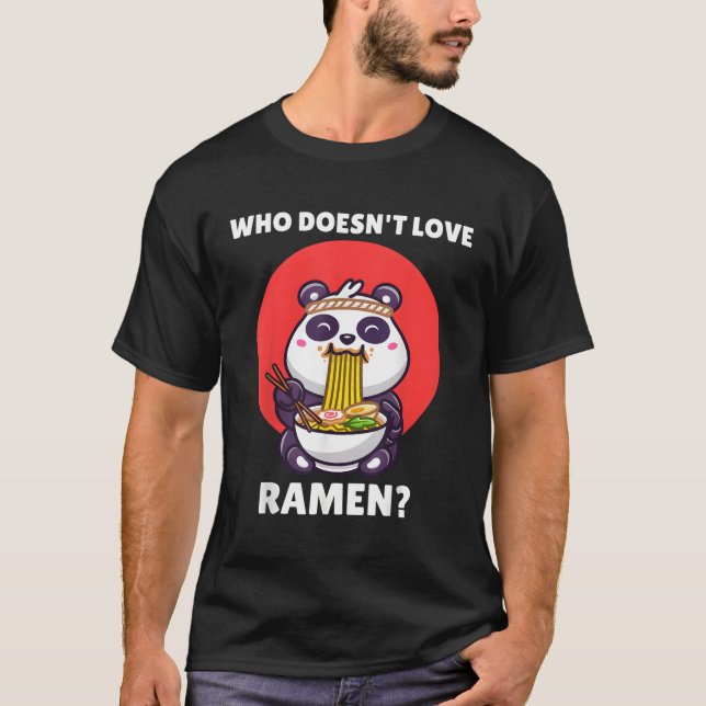 Camiseta Kawaii Panda Que No Ama A Ra Panda (Anverso)