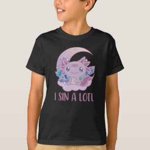 Camiseta Kawaii Pastel Colores Gótico gótico lindo Axolotl
