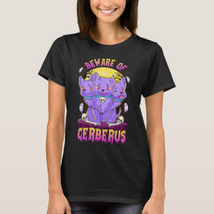 Camiseta Kawaii Pastel Gótico Cute Creepy Perro Divertido D