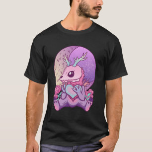 Camiseta Kawaii Pastel Gótico Sombreado Skul He Criptid Wen