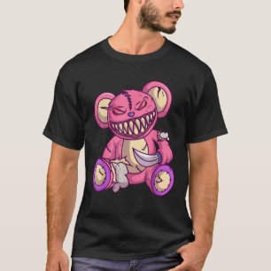 Camiseta Kawaii Pastel Gótico Teddy Bear Occult Gótico Vood
