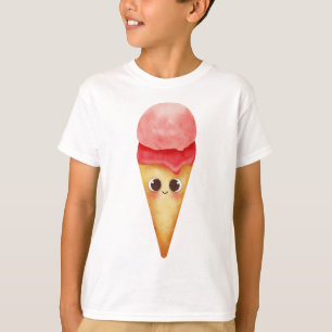 Camiseta Kawaii Pastel Helado Cono - postre dulce