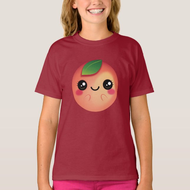 Camiseta Kawaii Peach (Anverso)