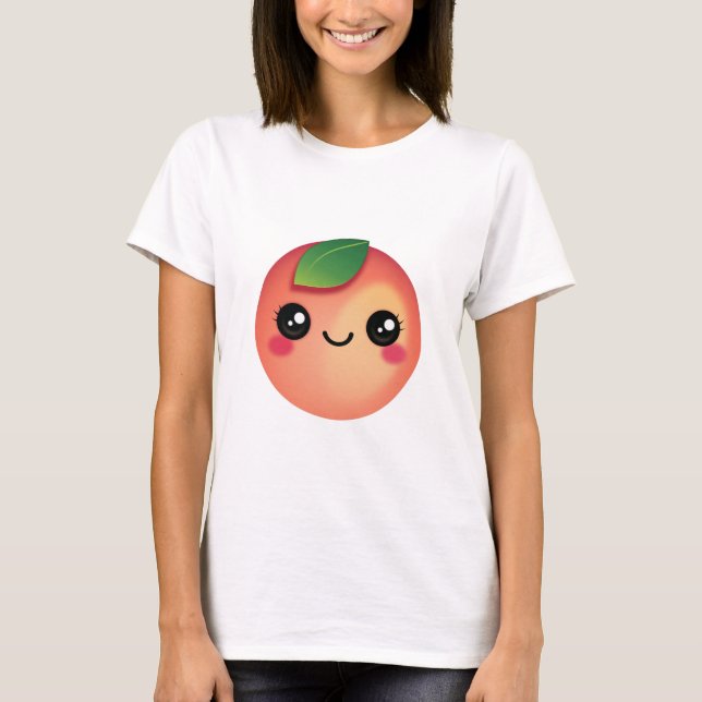Camiseta Kawaii Peach T-Shirt (Anverso)