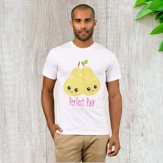 Camiseta Kawaii Pear Pareja Perfecta Pareja Funny Pun (Subido por el creador)