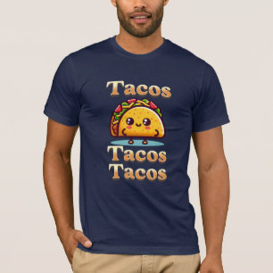 Camiseta Kawaii Personalizado Tacos