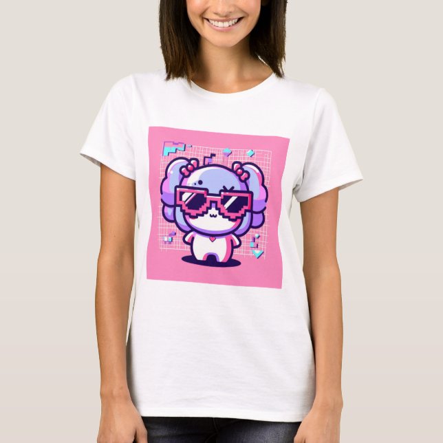 Camiseta Kawaii Pixel Pal (Anverso)