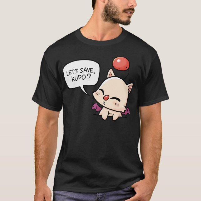 Camiseta Kawaii Pocket Moogle Save Kupo Mog (Anverso)
