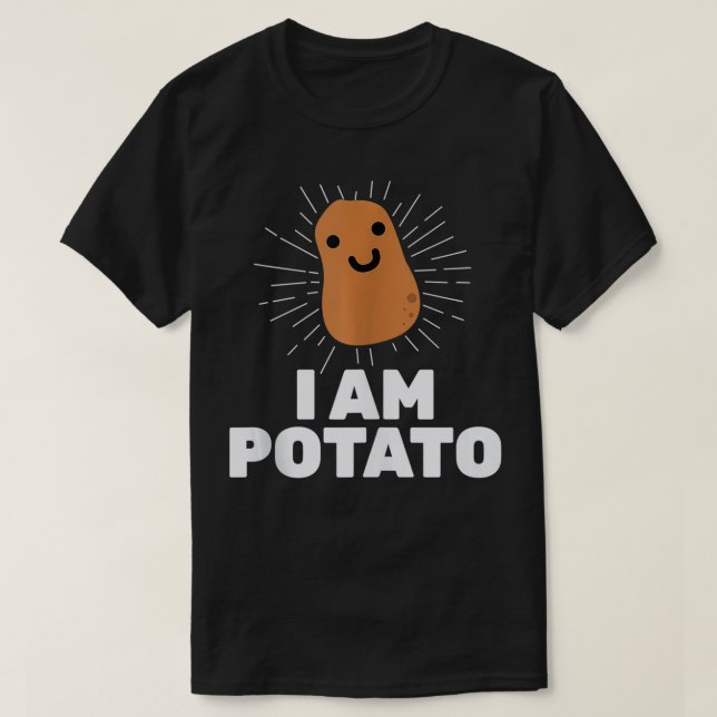 Camiseta Kawaii Potato  I Am Potato Funny Potato  (Diseño del anverso)