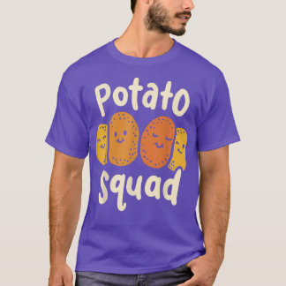 Camiseta Kawaii Potato Squad Vegetales Vegetarianos