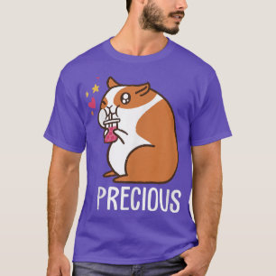 Camiseta Kawaii Precioso hamster personalizado bebiendo bur
