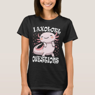 Camiseta Kawaii Preguntas de Axolotl Divertido Amante de Ax