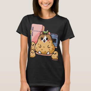 Camiseta Kawaii Purr-tato: El Adorable Delight Cat-Potato