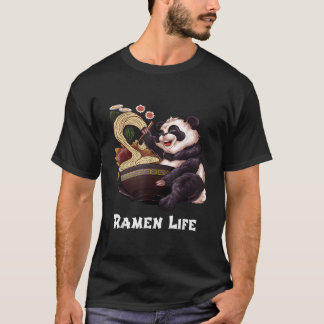 Camiseta Kawaii Ra Japanese Asian Noodles Panda