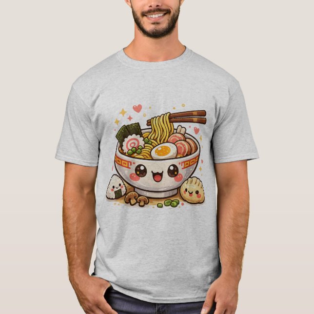 Camiseta Kawaii Ramen Bowl T‑Shirt (Anverso)