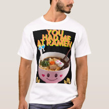 Kawaii Ramen Bowl T-Shirt - Tee de comida rápida y