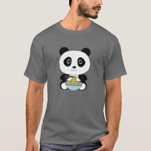 Camiseta Kawaii Ramen Cute Anime Panda Japonés Pho Noodles
