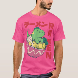 Camiseta Kawaii Ramen Dinosaur