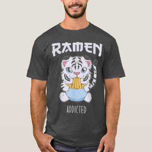 Camiseta Kawaii Ramen Fideos Anime Japoneses Baby Tiger Noo