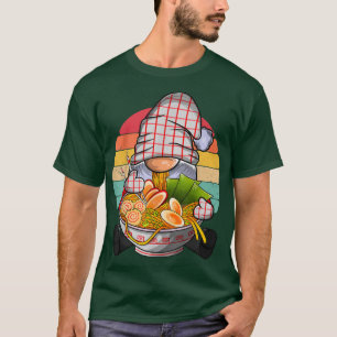 Camiseta Kawaii Ramen Gnome, japonés indio divertido de los