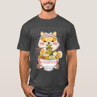 Camiseta Kawaii Ramen Japonés Anime Noodles Cute Hedgehog