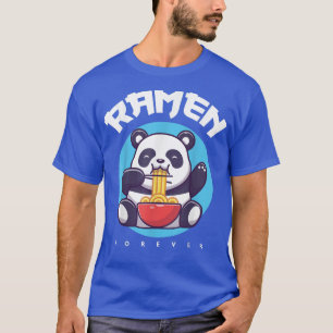 Camiseta Kawaii Ramen Japonés Anime Noodles Cute Panda Noo