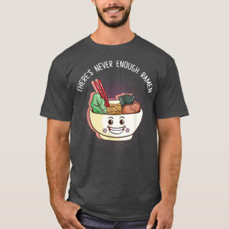 Camiseta Kawaii Ramen japonés: fideos animales aburridos de