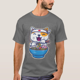 Camiseta Kawaii Ramen Japonés Fideos de Anime Cuidados De G