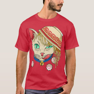 Camiseta Kawaii Ramen Japonés Noodles Bowl Ramen Cat 